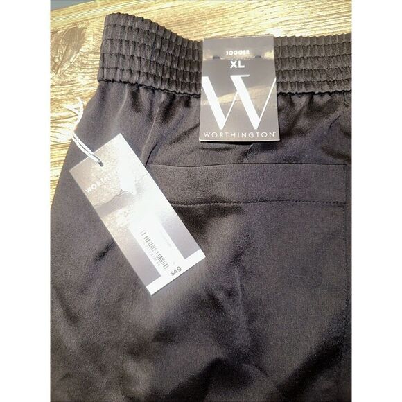 Worthington Joggers Women's XL Black Active Gym Stretch. Soft. NWT. 10 - Picture 9 of 10
